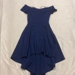 High-low skater dress